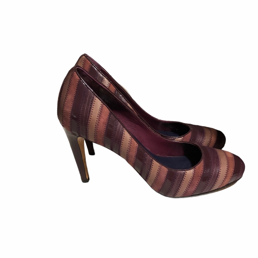 Cole Haan Women's High Heels Purple Stripe 8.5B